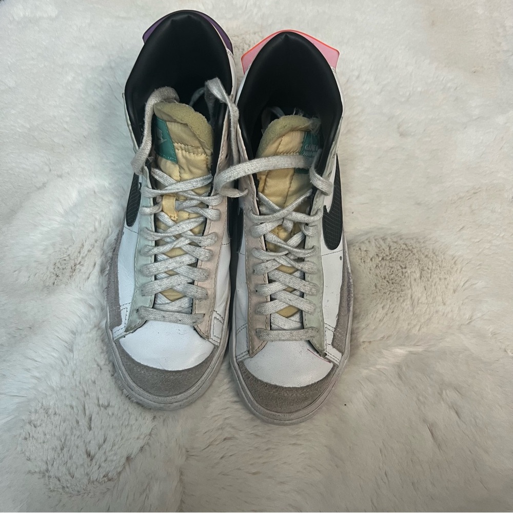 Nike Womens Blazer Mid 77 Have A Good Game White Casual Shoes